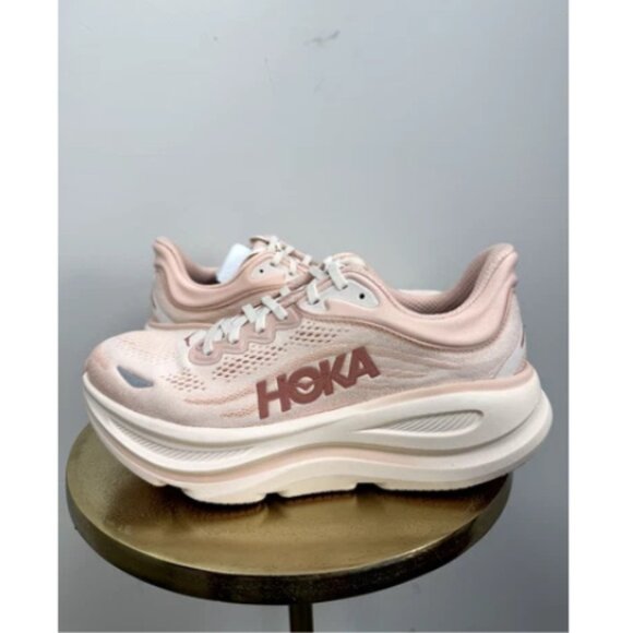 HOKA - Bondi 9 Road-Running Shoes - Women's - Rose Latte/Rose Cream - Picture 5 of 5